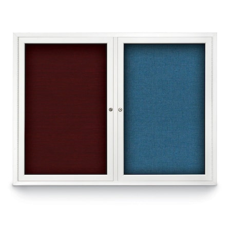 United Visual Products Corkboard, Surf/Black, 48" x 36" UV404-BLACK-SURF
